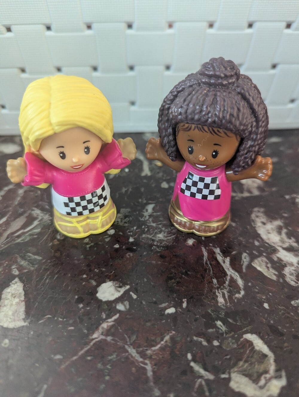 Little People - Barbie -Pink Mini Figurine Toy Set of 2 - Kids Toys